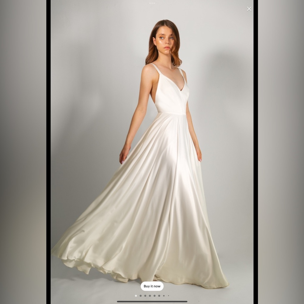 White dress with slit